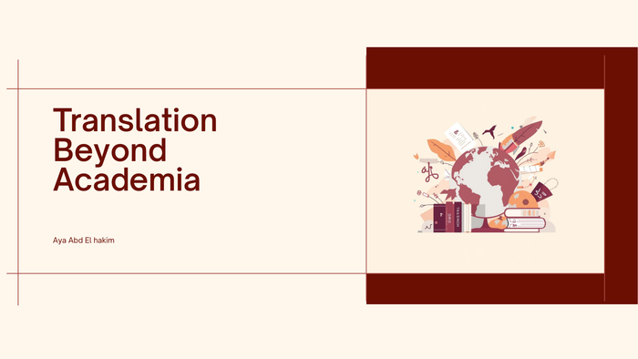 Translation Beyond Academia