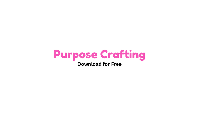 purpose crafting workbook