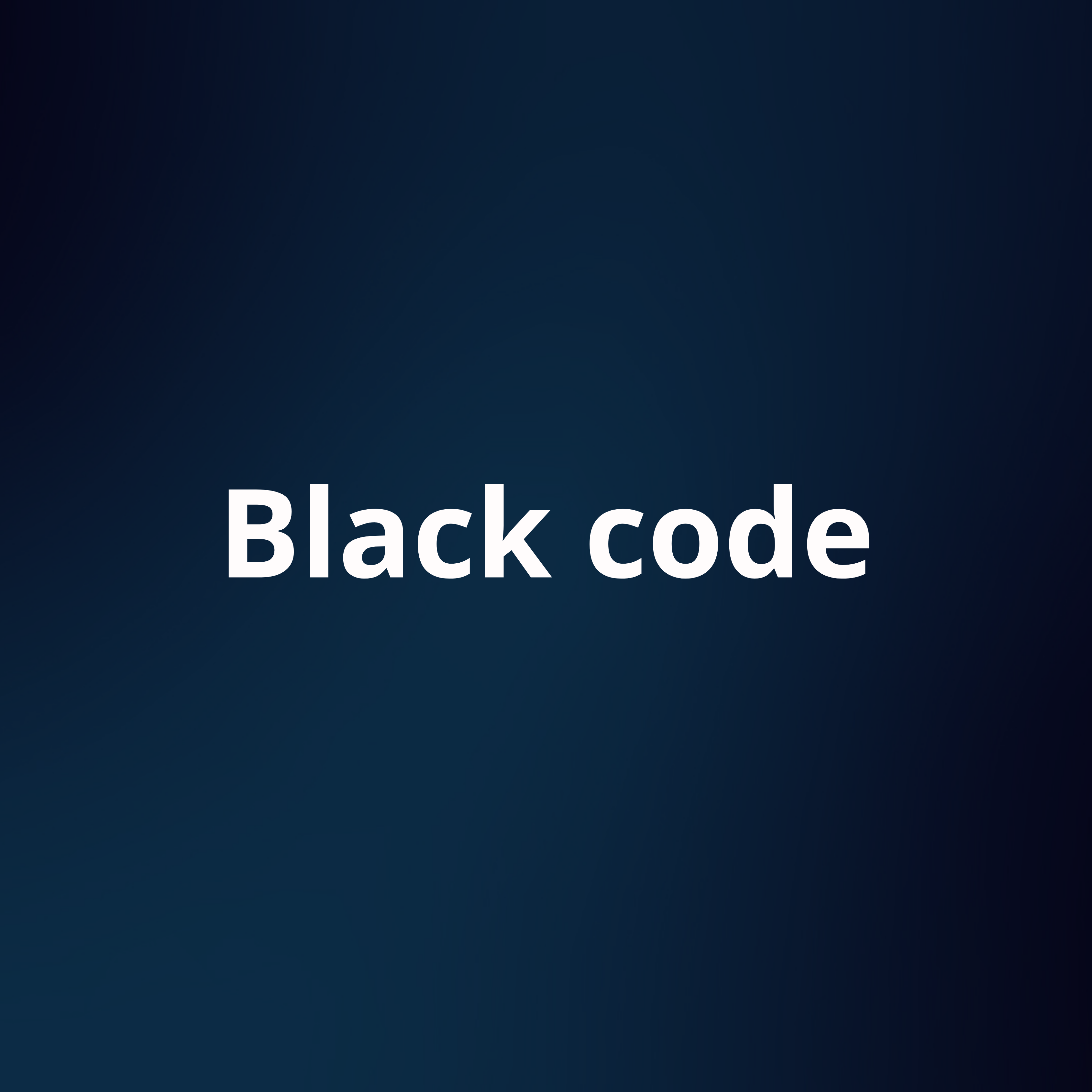 black code
