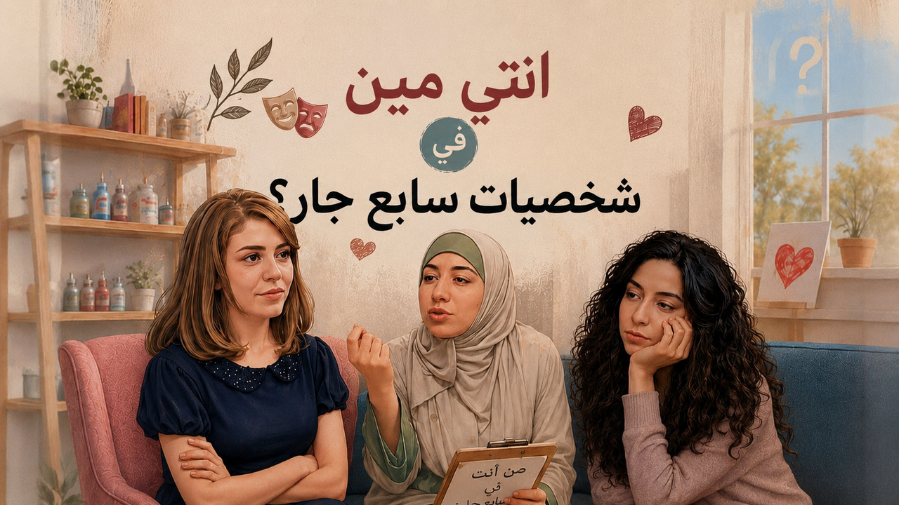 🎭 إنتِ مين في شخصيات سابع جار؟
