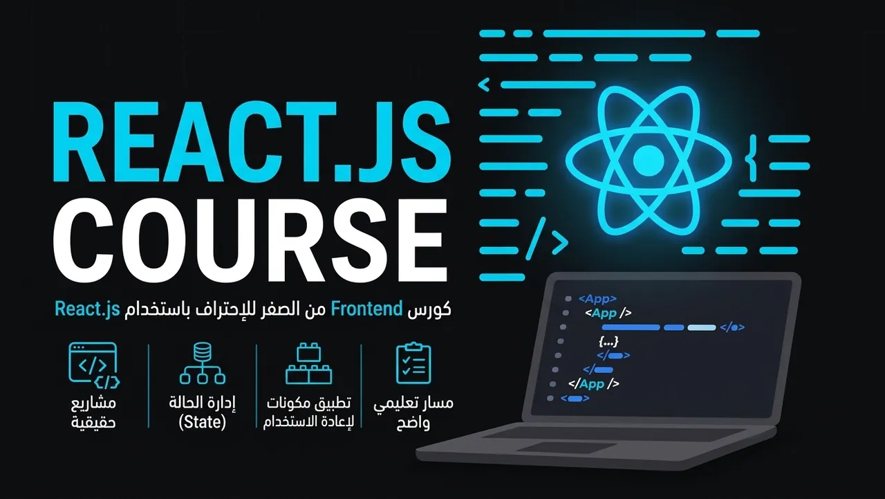 كورس Frontend React.js — من الصفر إلى واجهات حقيقية