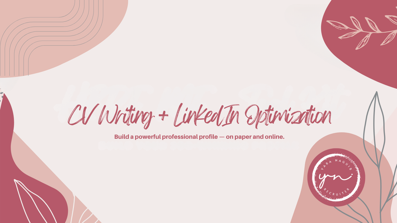 CV Writing 1-3 + LinkedIn Optimization