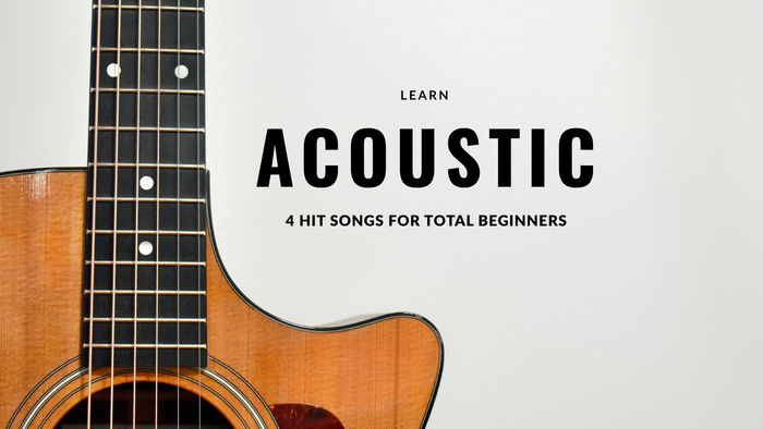 تعلم 4 أغاني أكوستيك جيتار للمبتدئين
