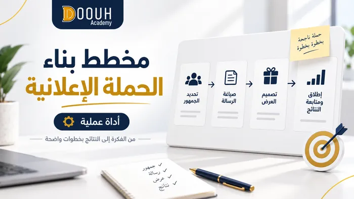 خطة الحملة الإعلانية — أداة تخطيط تفاعلية خطوة بخطوة