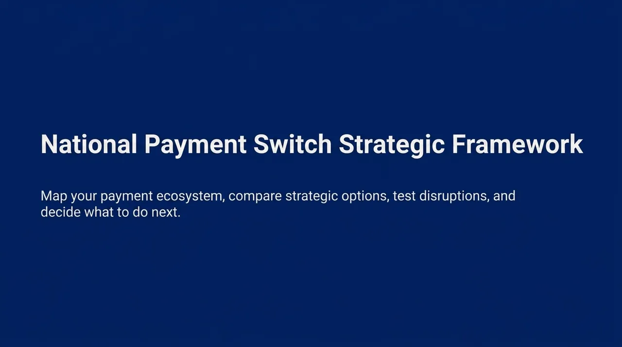 National Payment Switch Strategic Framework