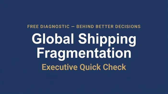 Global Shipping Fragmentation — Executive Quick Check