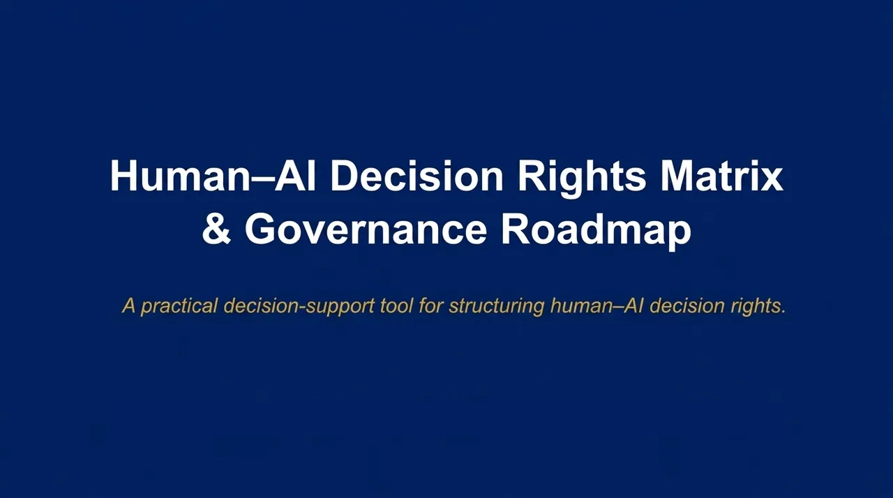Human-AI Decision Rights Matrix Governance Roadmap