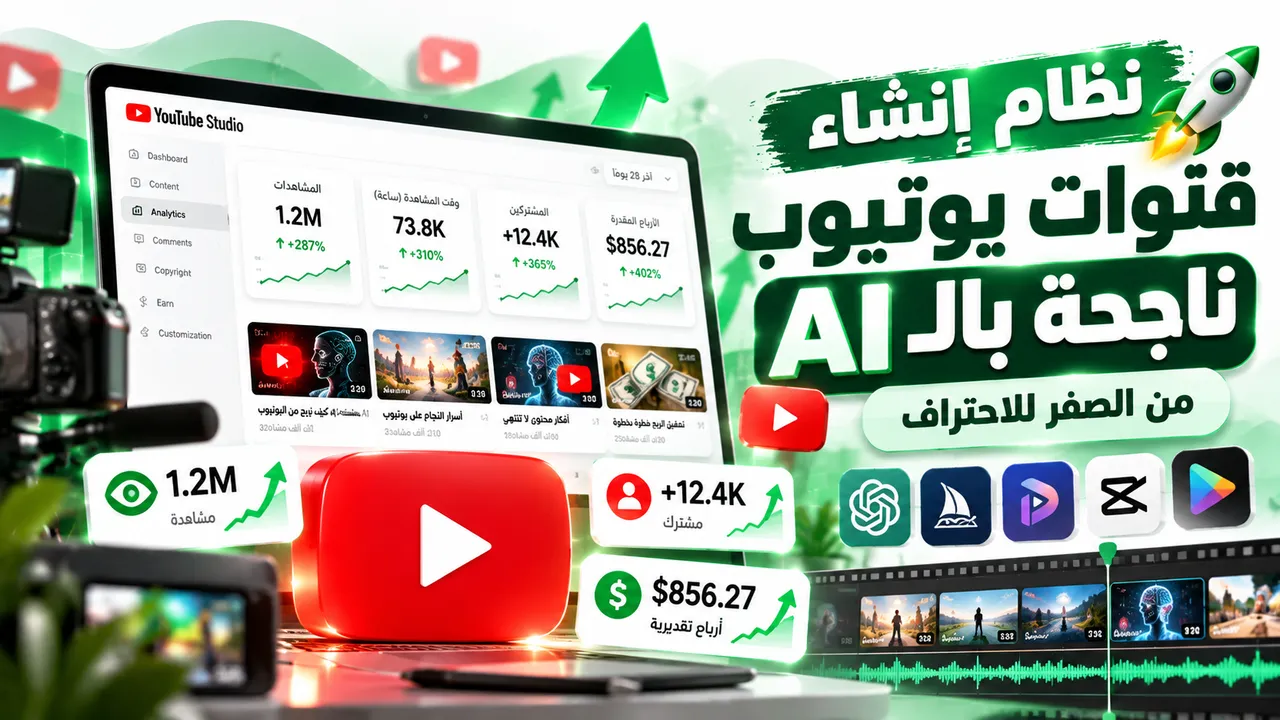 نظام إنشاء قنوات يوتيوب ناجحة بالـ AI 🚀