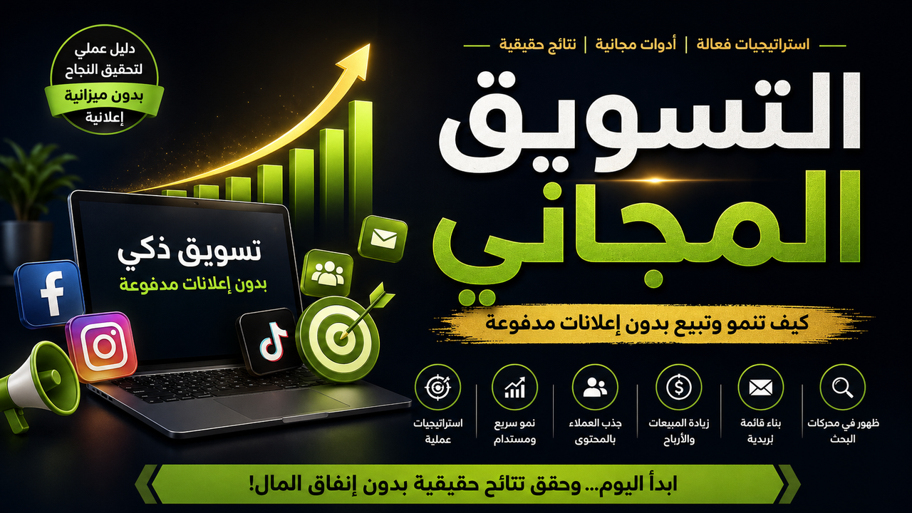 دليل التسويق المجاني: كيف تبيع بدون ميزانية