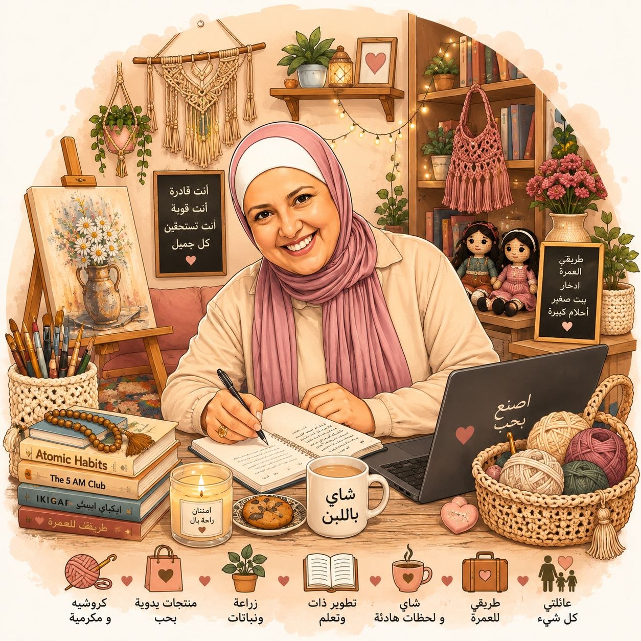 استشارة خاصة: احتراف فن المكرمية (التشفيش، الخامات، وتصنيع المنتجات)