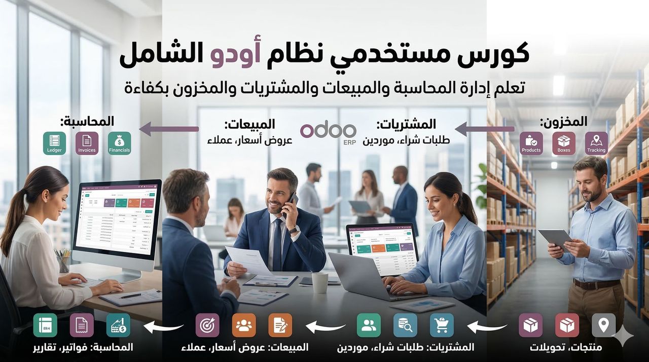 كورس مستخدمي ال odoo - باللغة العربية