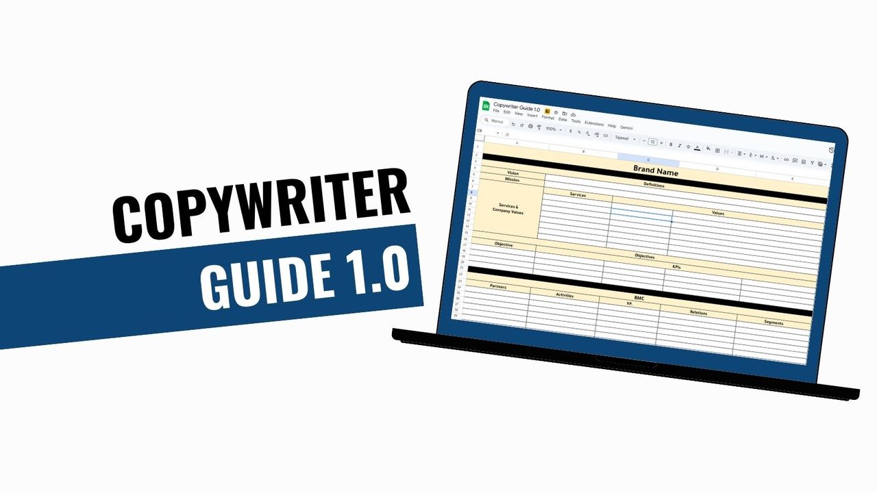 تمبلت كاتب المحتوى - Copywriter Guide 1.0
