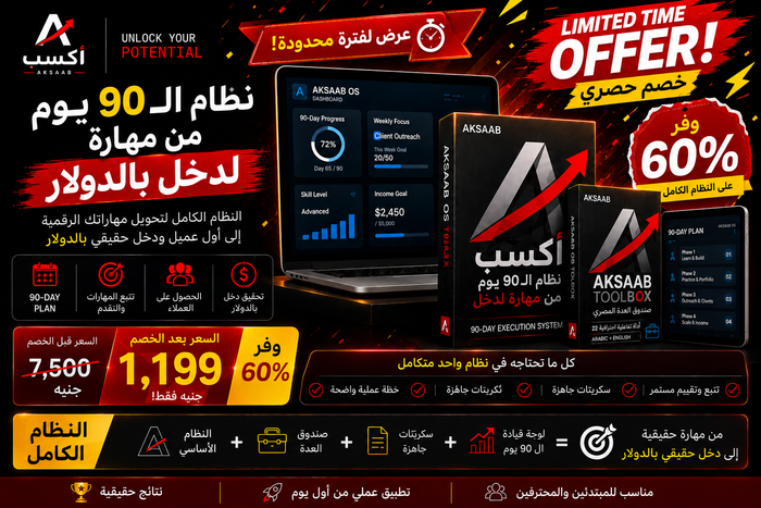 اكسب النظام كامل Aksaab system