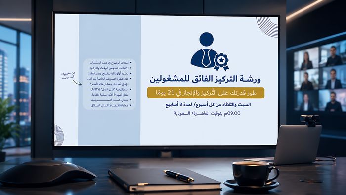 ورشة التركيز الفائق للمشغولين | الدفعة الثالثة