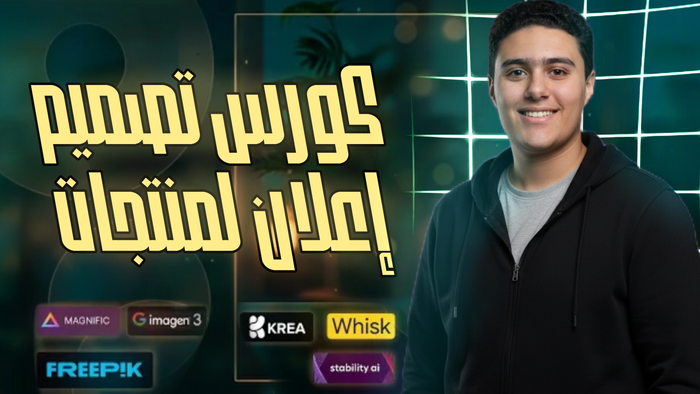 كورس تصميم إعلان لمنتج