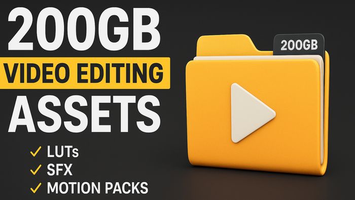 ملحقات مونتاج بحجم 200 جيجا