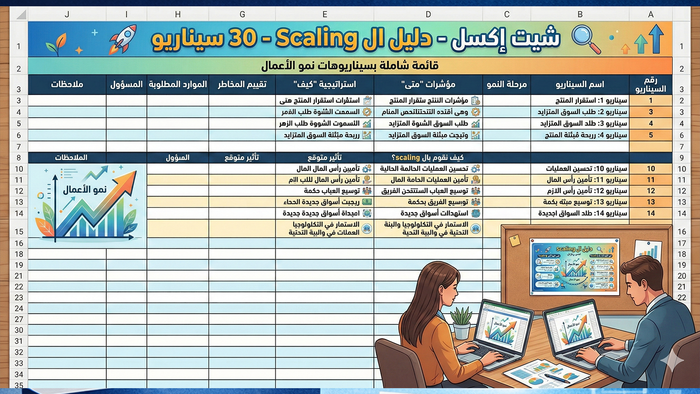 دليل الـ Scaling — 30 سيناريو عملي