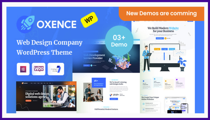 Oxence | Web Design Agency Elementor WordPress Theme