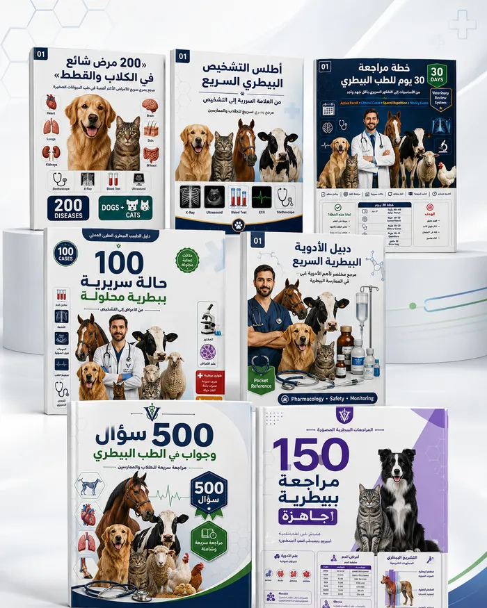 150 مراجعة بيطيرة جاهزة + 6 هدايا