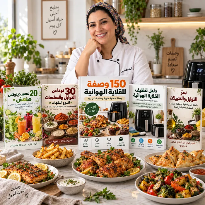 150 وصفة للقلاية الهوائية + 5 هدايا