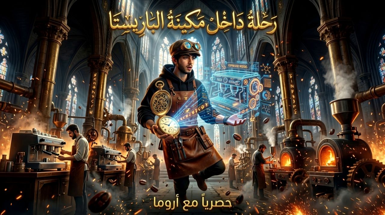 𝔄𝔯𝔬𝔪𝔞 - أَرُومَا _ (رحلة داخل مكينة الباريستا 🌌)