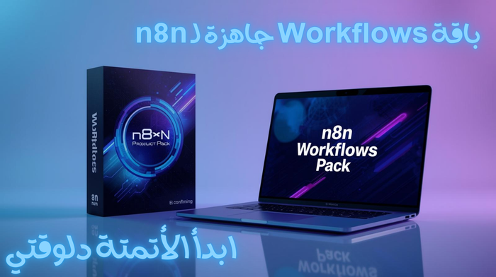 مكتبة Workflows جاهزة لـ n8n | حلول أتمتة متكاملة توفر وقتك ومجهودك