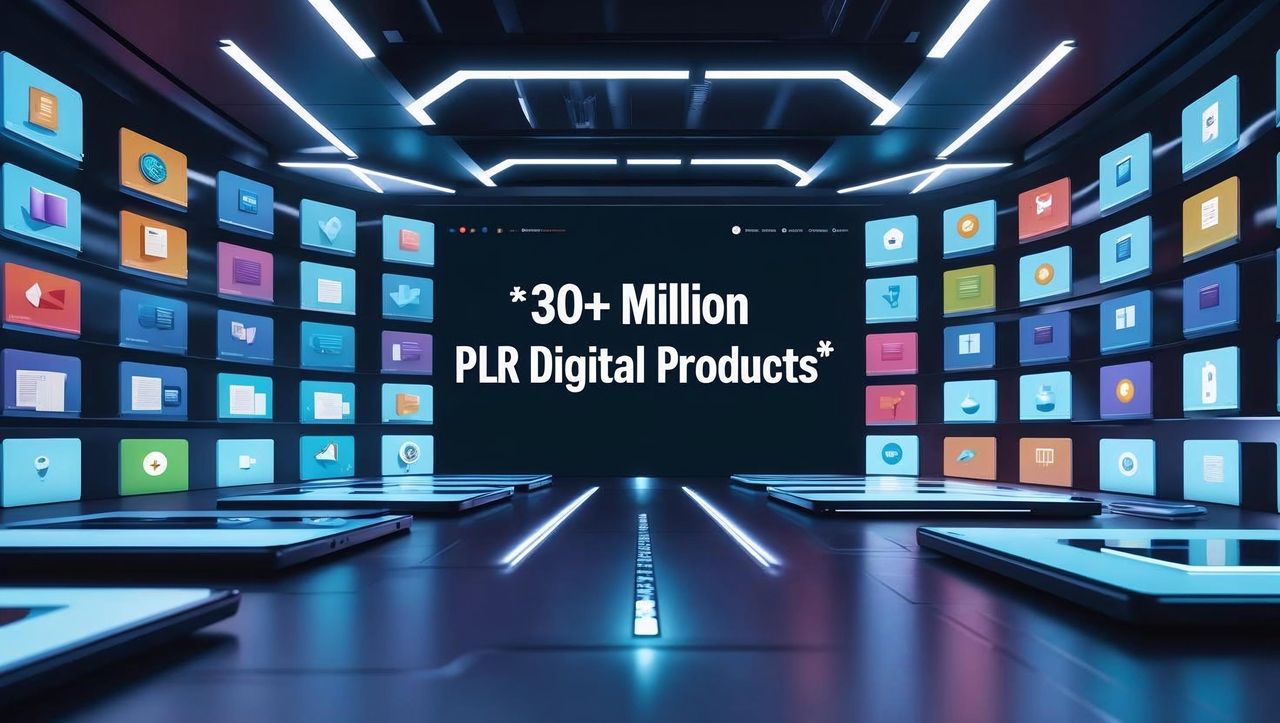 مكتبة تضم أكثر من 30 مليون منتج رقمي بحقوق إعادة البيع (PLR)