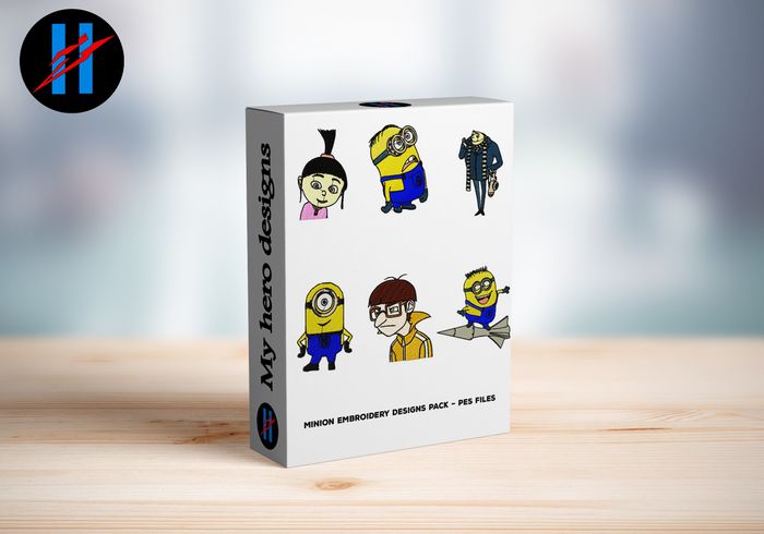 Minion Embroidery Designs Pack – PES Files