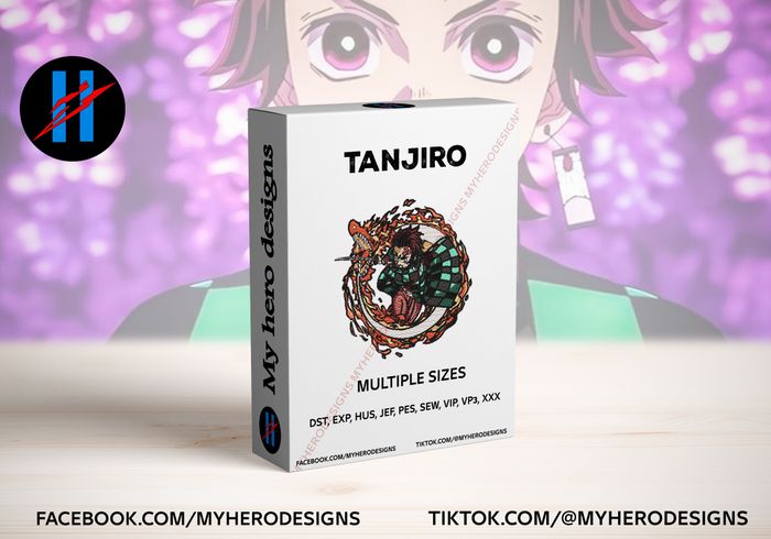Tanjiro Kamado Embroidery Design β Multi Size & Formats
