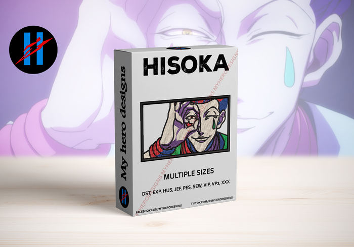 Hisoka Embroidery Design β Multi Size & Formats