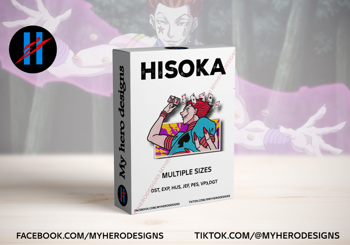 Hisoka (1) Embroidery Design – Multi Size & Formats