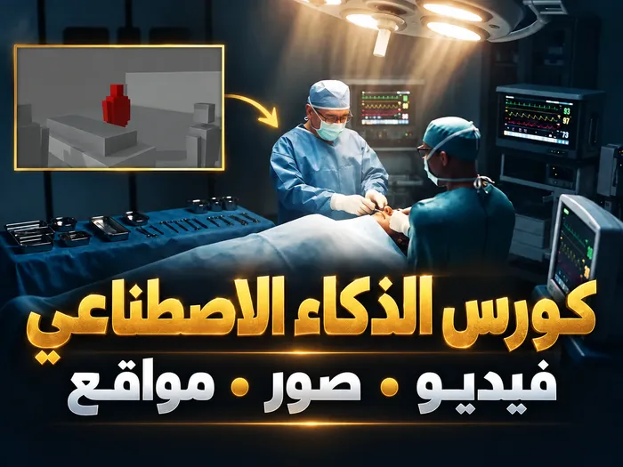 كورس الذكاء الاصطناعي الشامل خطوة بخطوة لصناعة المحتوى والربح من AI