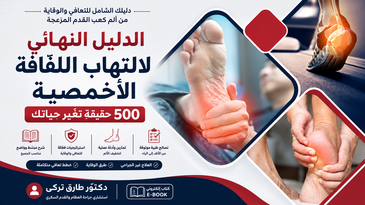 الدليل النهائي لعلاج التهاب اللفافة الأخمصية | 500 حقيقة طبيّة تُعيد لِقدمك حيويتها وتغير حياتك للأبد