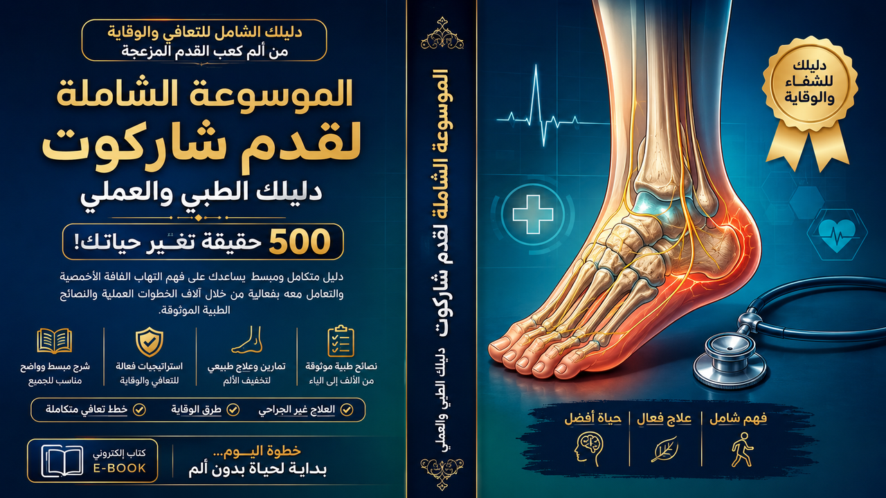 موسوعة قدم شاركوت: الخريطة الطبية الكاملة من التشخيص المبكر إلى بر الأمان.