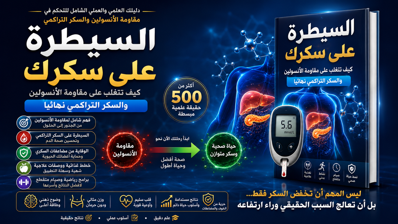 كتاب كيف تتغلب على مقاومة الأنسولين والسكر التراكمى نهائياً