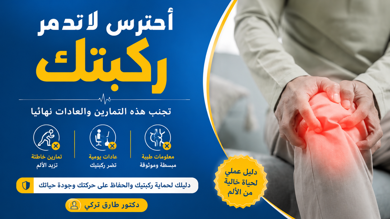 كتاب احترس أن تدمر ركبتك: تجنب هذه التمارين والعادات نهائيا