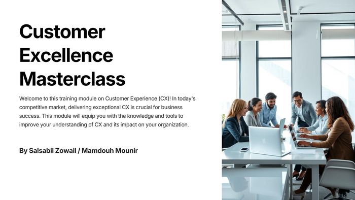 Customer Excellence Masterclass