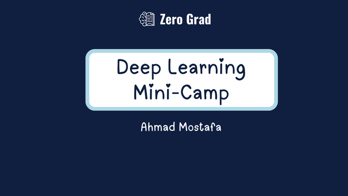 Deep Learning MiniCamp