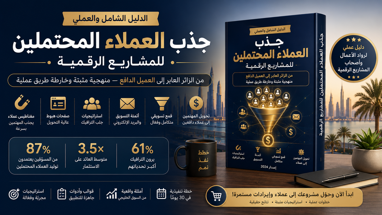 الدليل الشامل لجذب العملاء المحتملين للمشاريع الرقمية