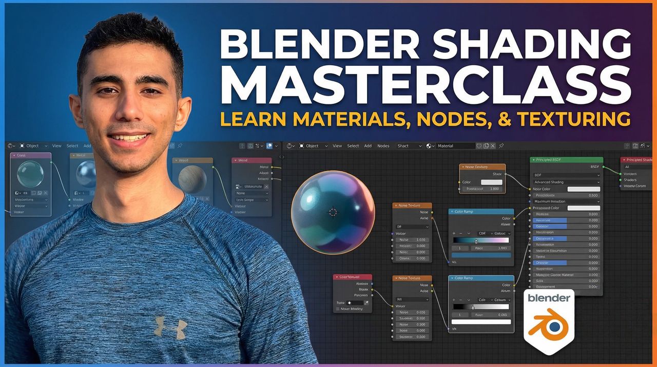 The Ultimate Shading Course - دورة الماتيريالز الكاملة في بليندر
