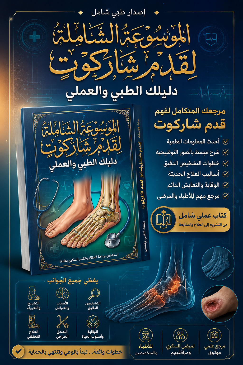 دليلك الطبي الشامل لإنقاذ قدم شاركوت وحمايتها من البتر