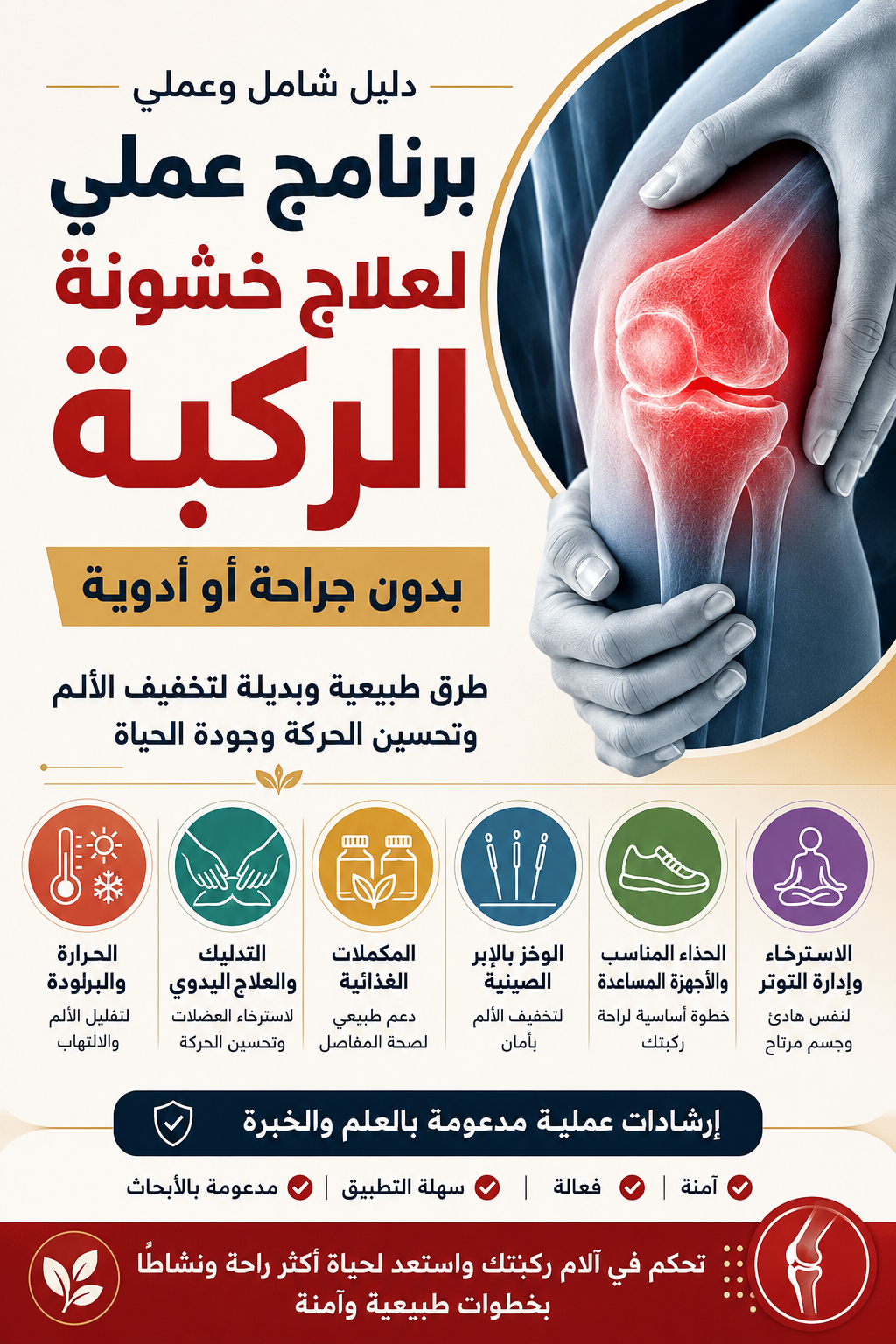 دليلك العملي لعلاج الخشونة بالطرق الطبيعية والبديلة 